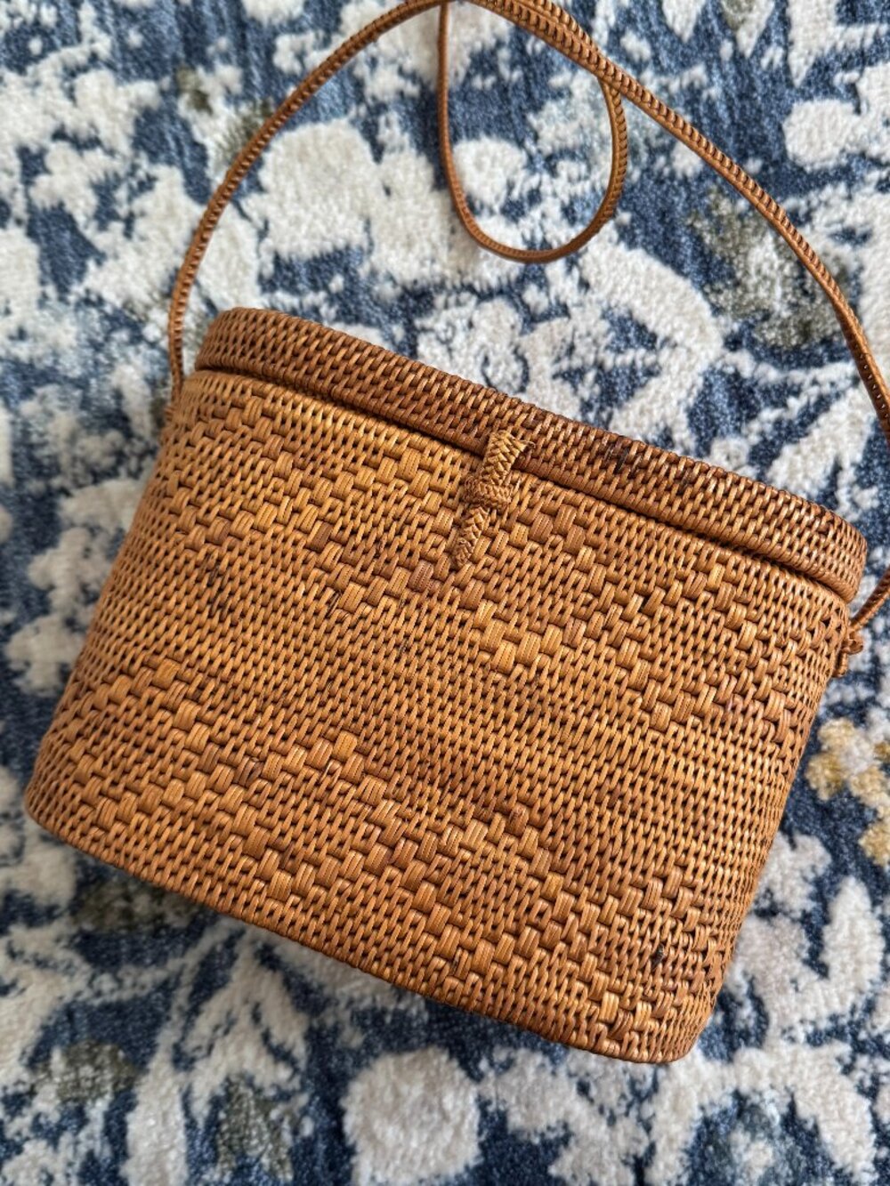 Rattan Crossbody Bag | Oval Shape